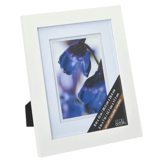 Gallery White Frame with Double Mat by Studio Décor